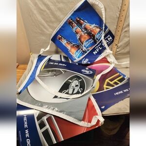 Vintage Budweiser/Bud Light NFL Pennant Chain Each Team Has A Flag  Used